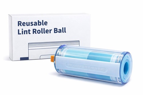 Reusable lint roller ball - roller,