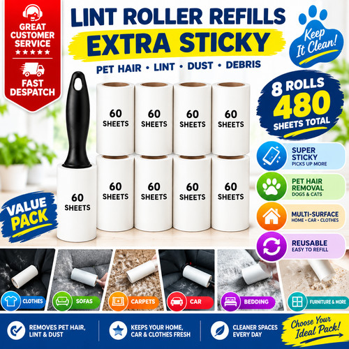 Roll extra sticky lint - 8,