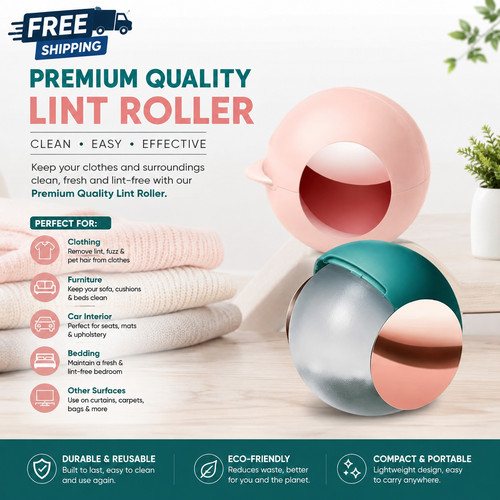 Reusable gel lint roller ball - gel,