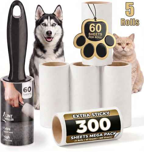 Lint roller refills rolls - 5,
