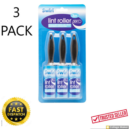 Swirl lint roller pack - lint, 3