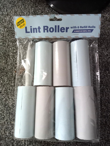 Lint roller with refill - lint,